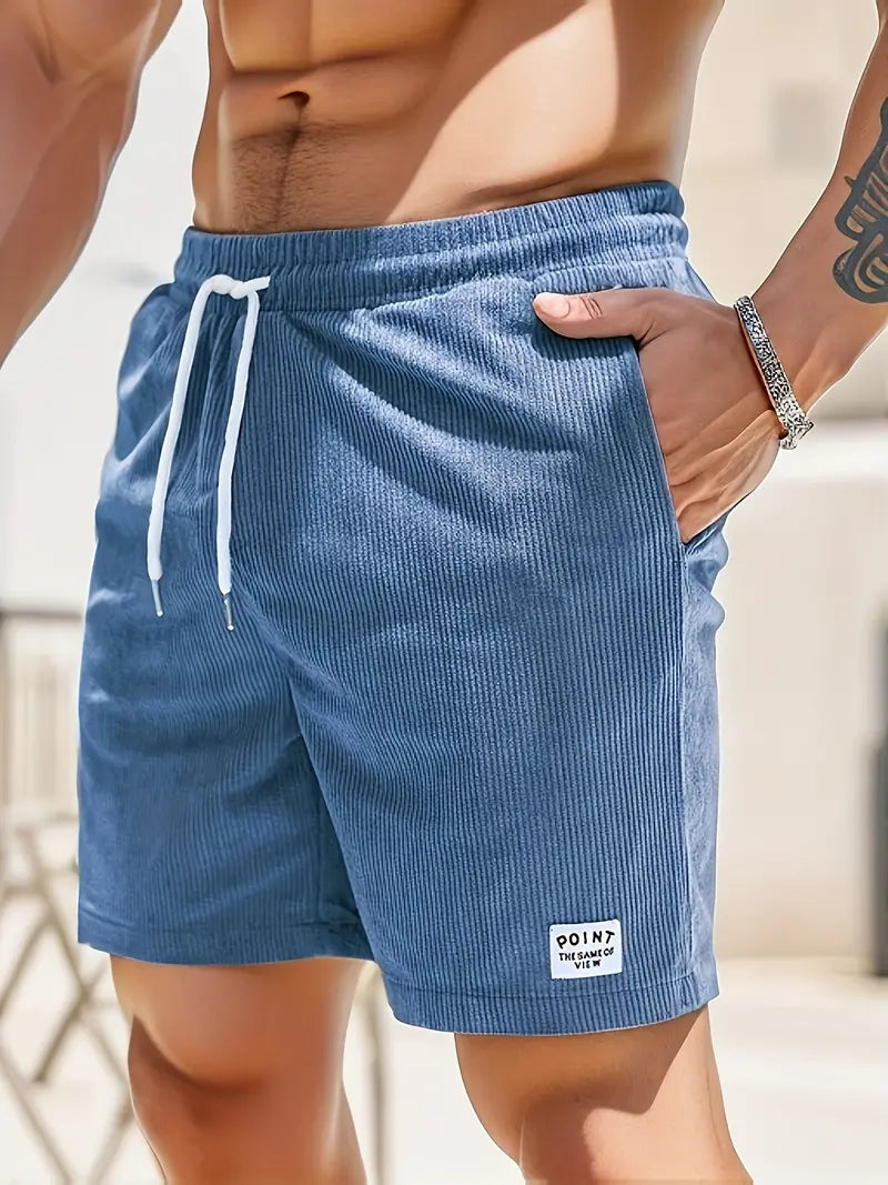 Thorne Heren Casual Shorts – Luchtige Katoenen Zomershort met Trekkoord en Comfortabele Pasvorm