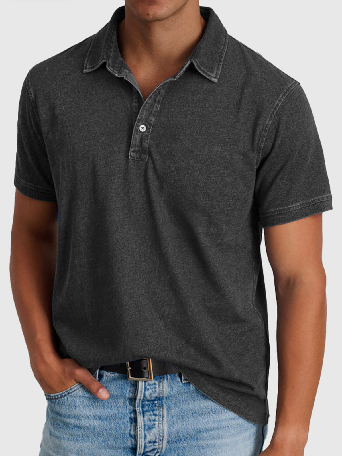 Herre Polo i Bomuld – Kortærmet Klassisk Polo T-shirt