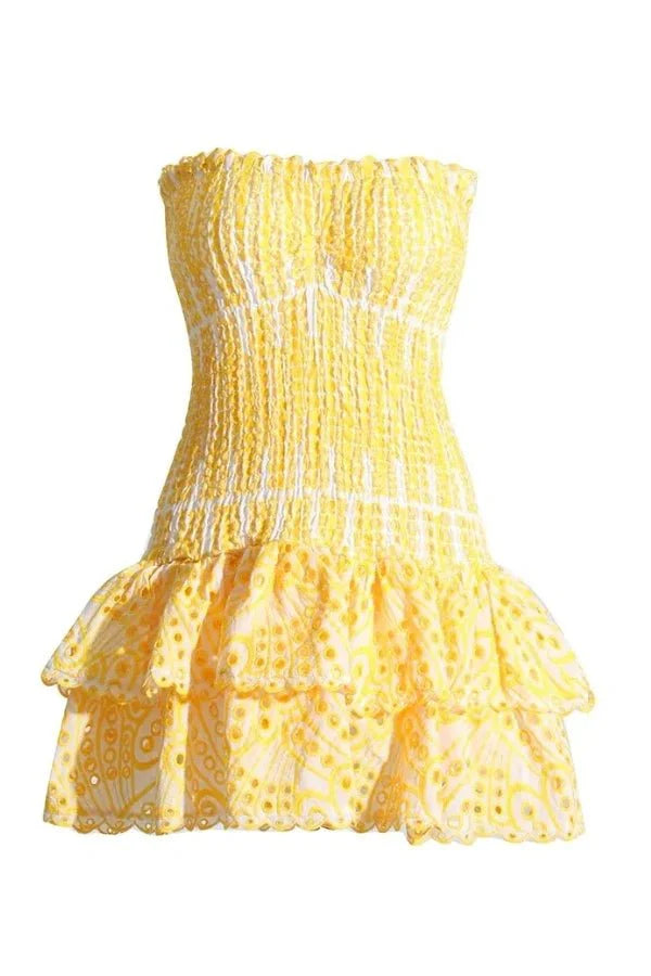 Robe Mini d'Été Sans Bretelles Starla