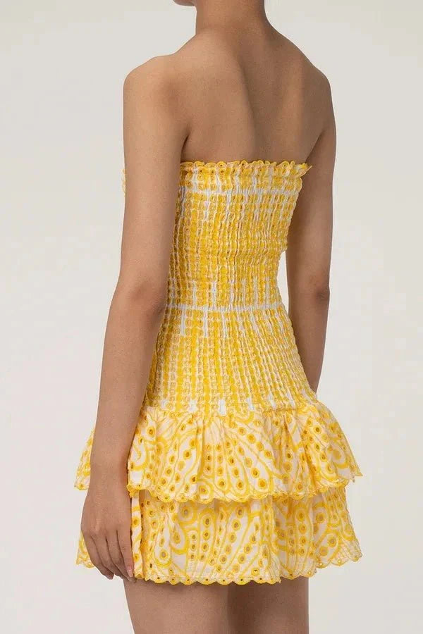 Robe Mini d'Été Sans Bretelles Starla