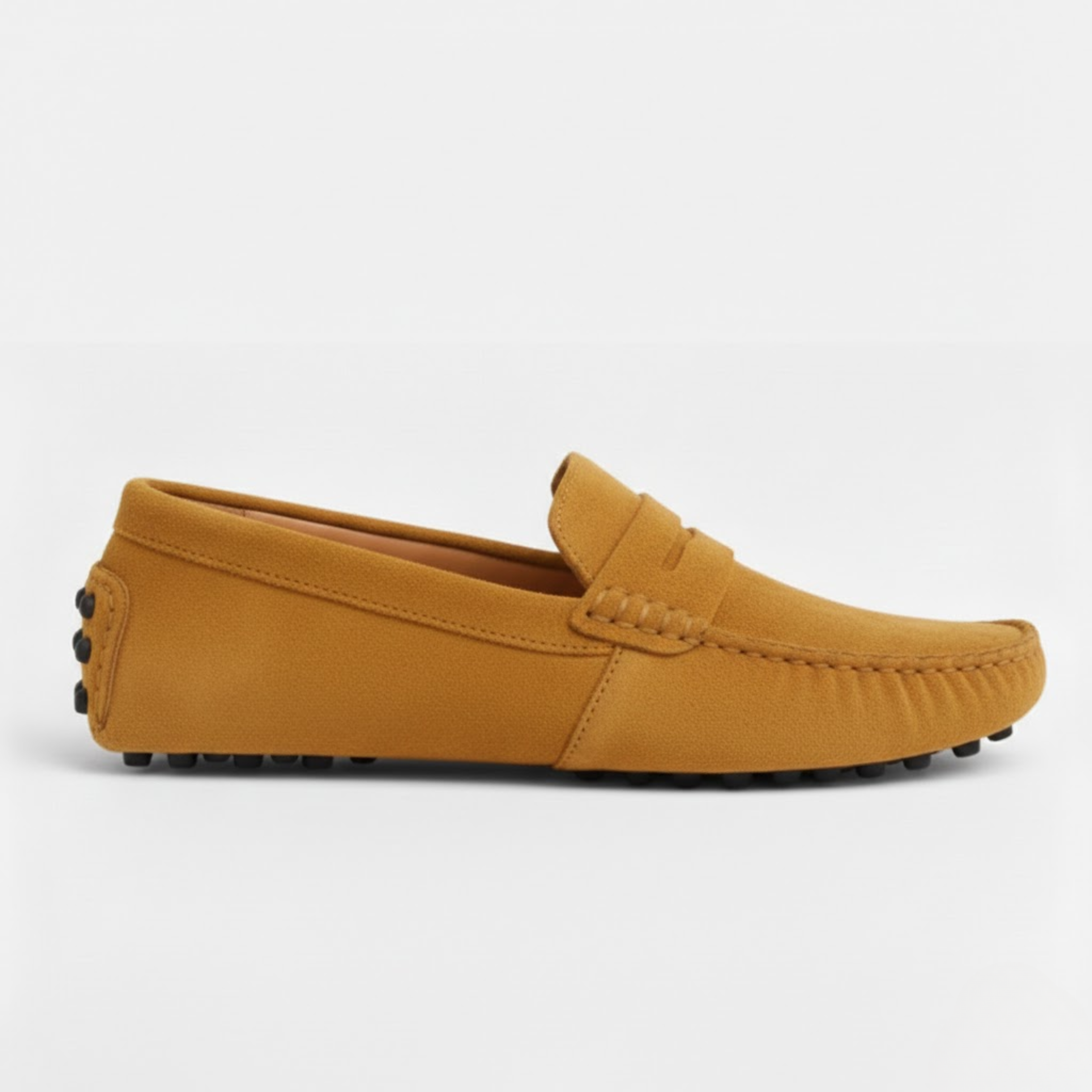 Ανδρικά loafers από γνήσιο σουέτ δέρμα – slip-on παπούτσια οδήγησης, επίπεδα μοκασίνια