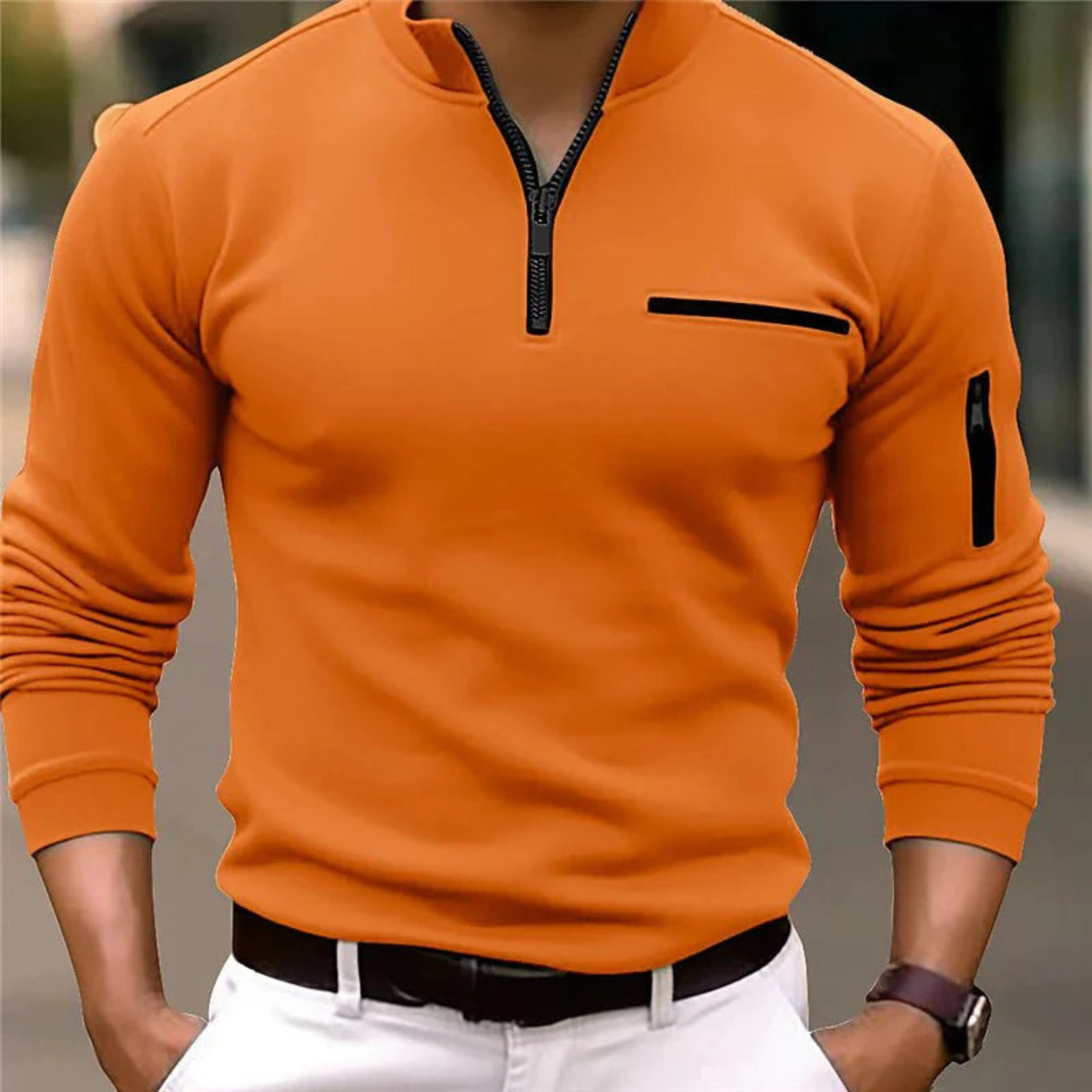 Armand | Men's Sweater with Zipper | Comfort and Versatility