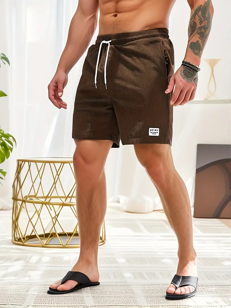 Heren Corduroy Zomershorts met Katoenlook