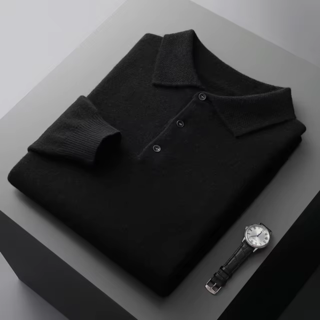 Bellivaro | Herre Polo Trøje med Lange Ærmer | Klassisk Design