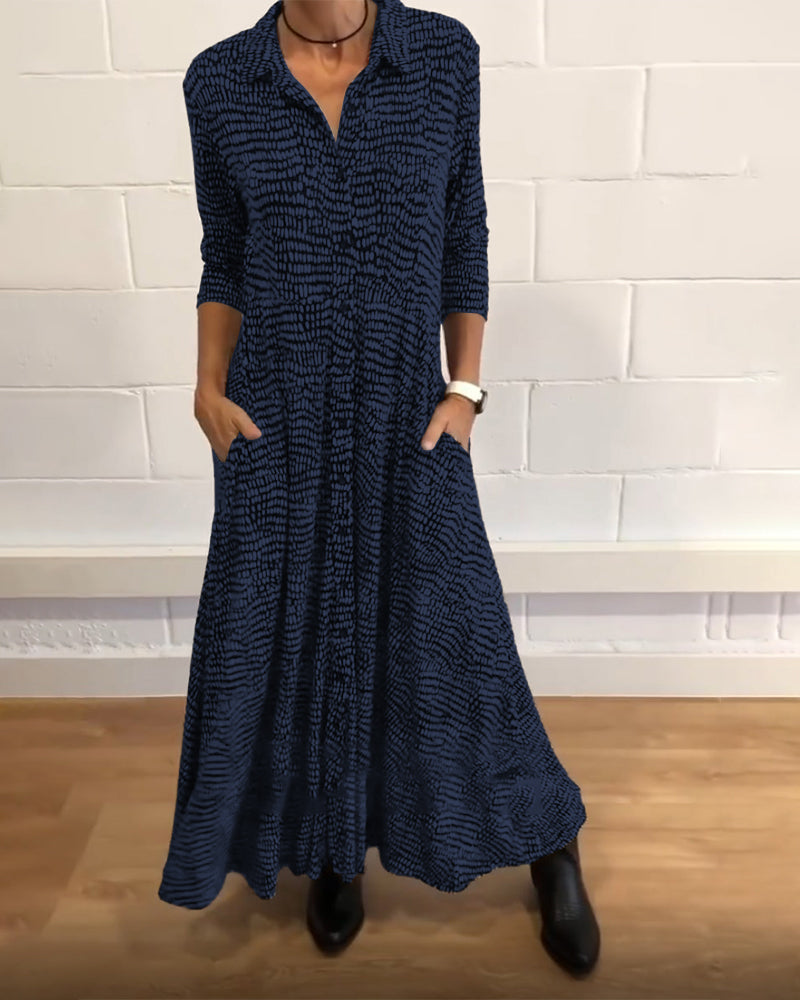 Elegantné midi šaty s vreckami