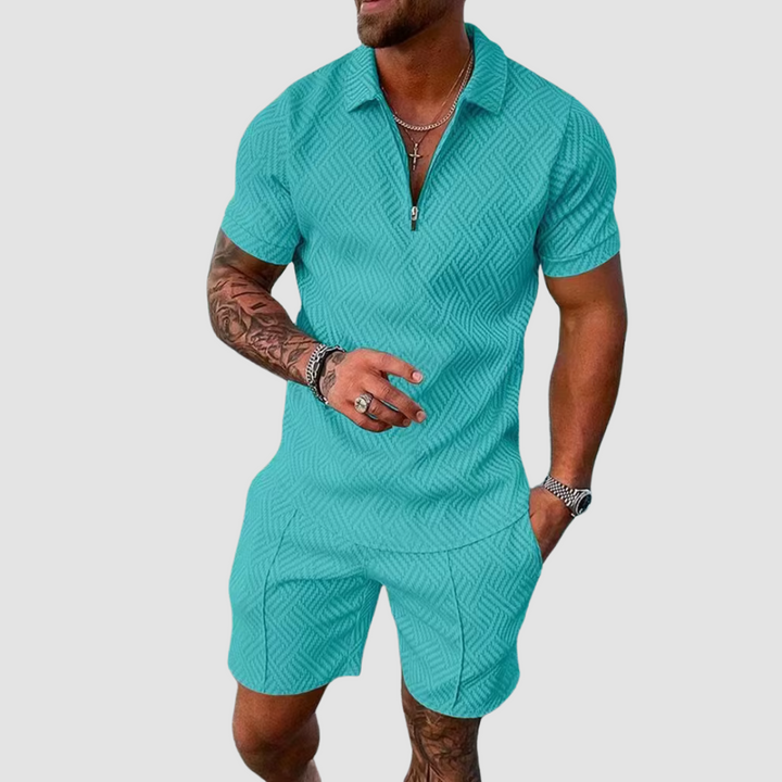 Dvoudílný letní set pro muže – pohodlný ležérní outfit na letní dny