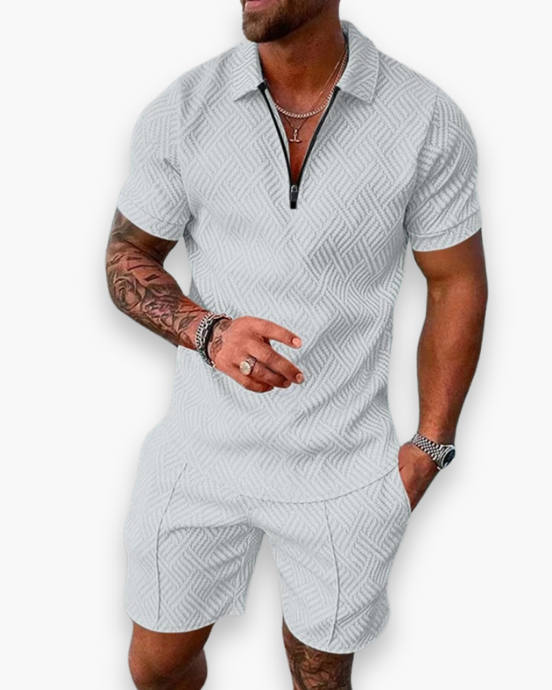 Daniel Herresæt – Elegant Sommersæt med Polo og Let Short