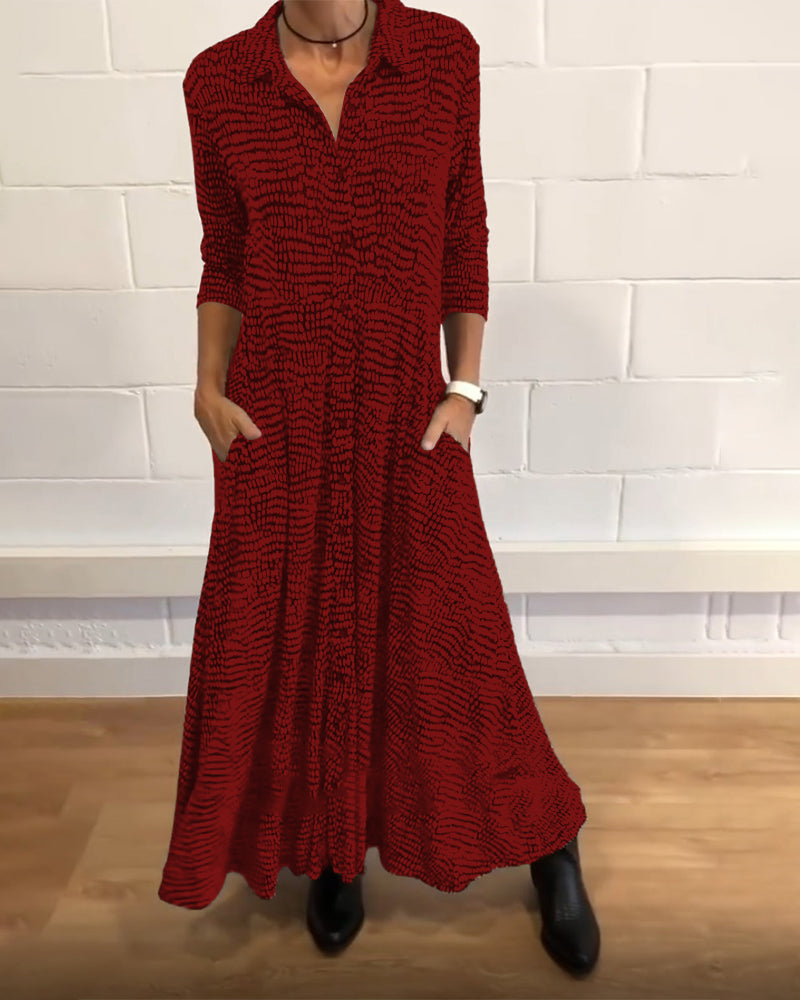 Elegantné midi šaty s vreckami
