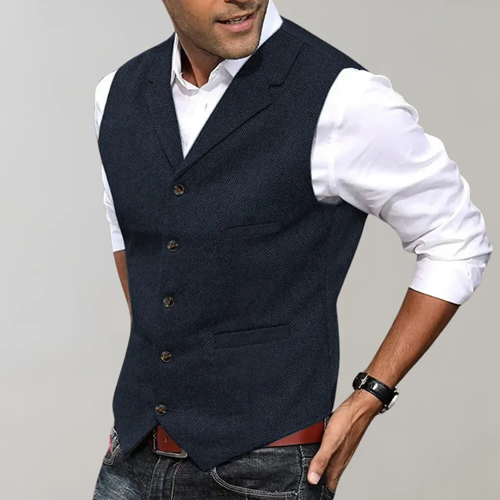 Chaleco de traje elegante para hombre – capa refinada para looks formales