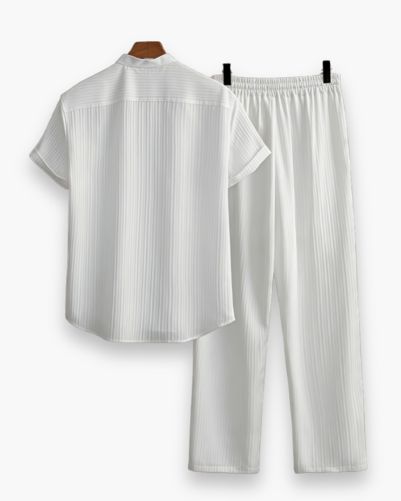 Josh Men's Summer Set – Short-Sleeved Shirt & Lightweight Relaxed Pants