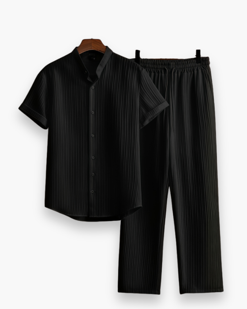 Josh Men's Summer Set – Short-Sleeved Shirt & Lightweight Relaxed Pants