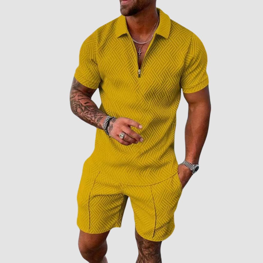 Dvoudílný letní set pro muže – pohodlný ležérní outfit na letní dny