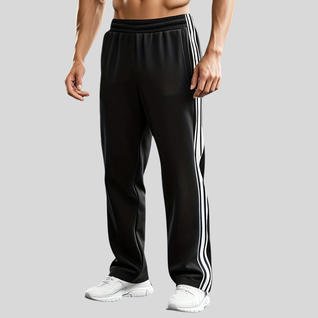Sportbroek voor Heren – Ademend Trainingsbroek met Rechte Pijpen | Comfortabele Joggingbroek voor Fitness, Hardlopen & Vrije Tijd