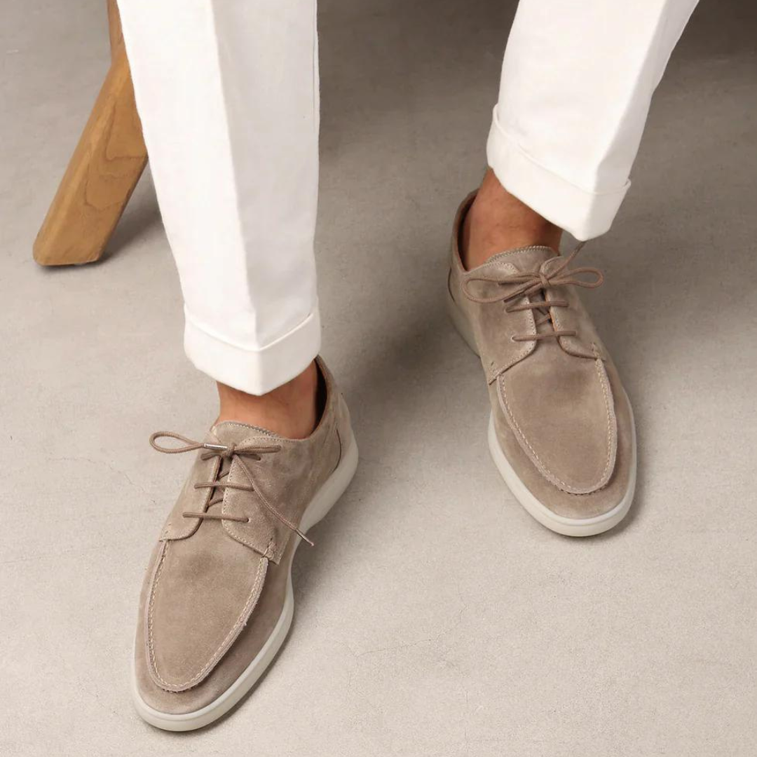 Herre Premium Ruskind Loafers | Komfort