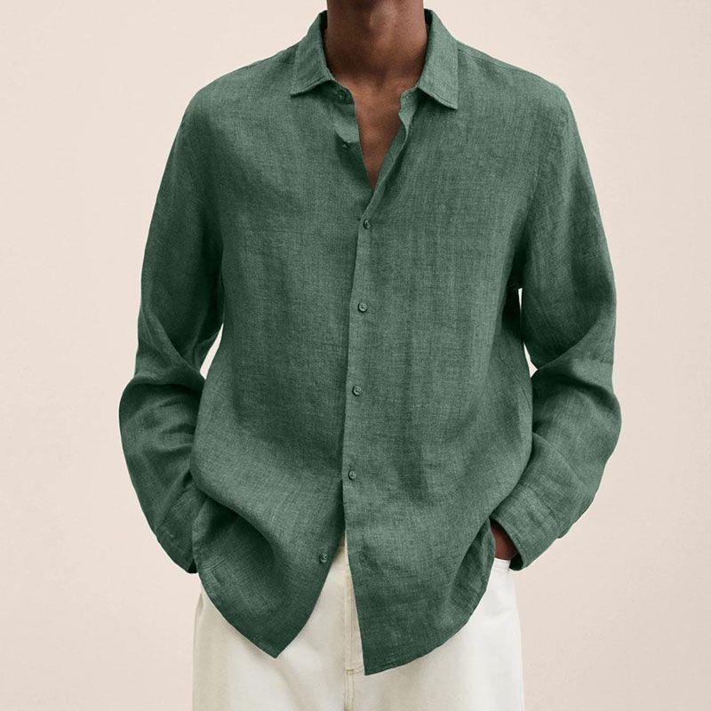 Bellivaro | Elegant Herreskjorte i 100% Hør – Klassisk Stil med Moderne Komfort