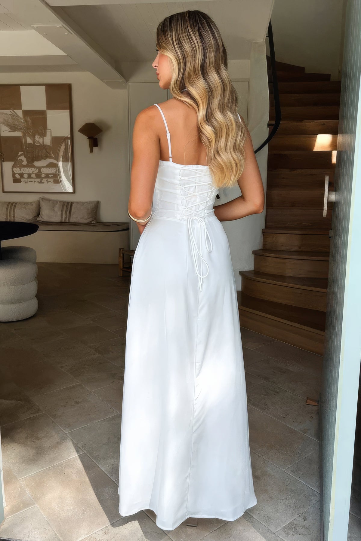 Luftig maxi sommerkjole til kvinder med elegant pasform