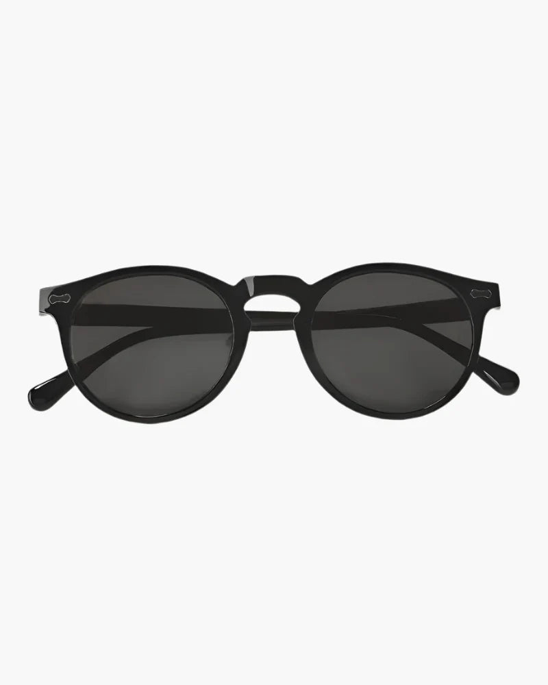Gafas de sol redondas para hombre con protección UV400 y montura ligera de plástico