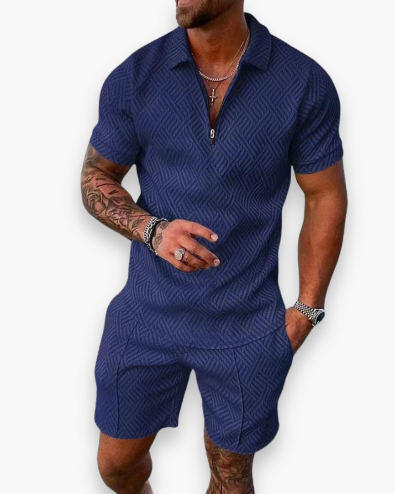Daniel Herresæt – Elegant Sommersæt med Polo og Let Short