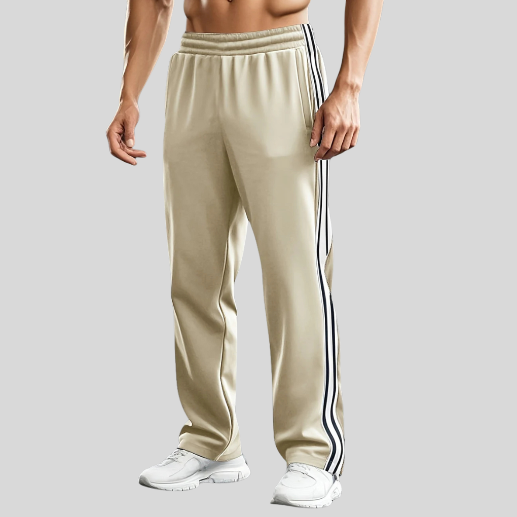 Sportbroek voor Heren – Ademend Trainingsbroek met Rechte Pijpen | Comfortabele Joggingbroek voor Fitness, Hardlopen & Vrije Tijd