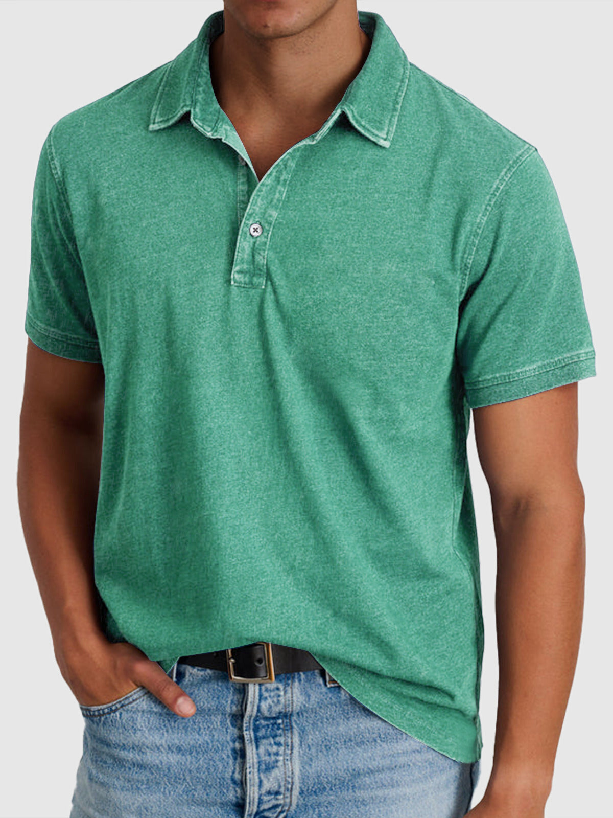 Herre Polo i Bomuld – Kortærmet Klassisk Polo T-shirt