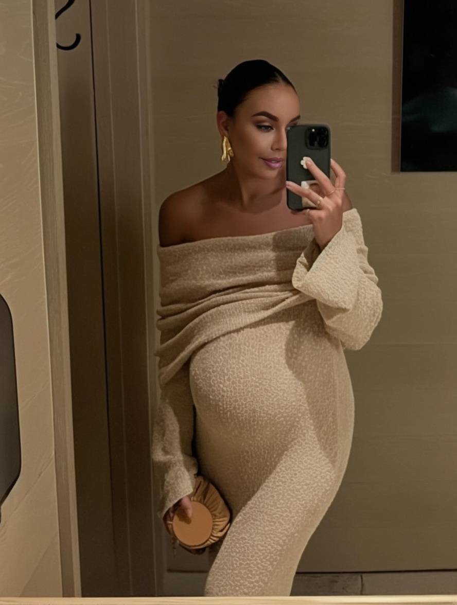 Ventekjole til damer Regular Fit Off-shoulder Lange ærmer