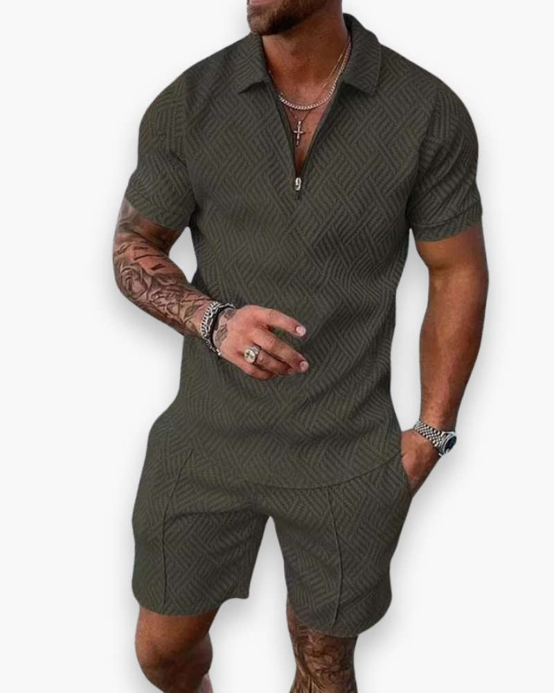 Daniel Herresæt – Elegant Sommersæt med Polo og Let Short