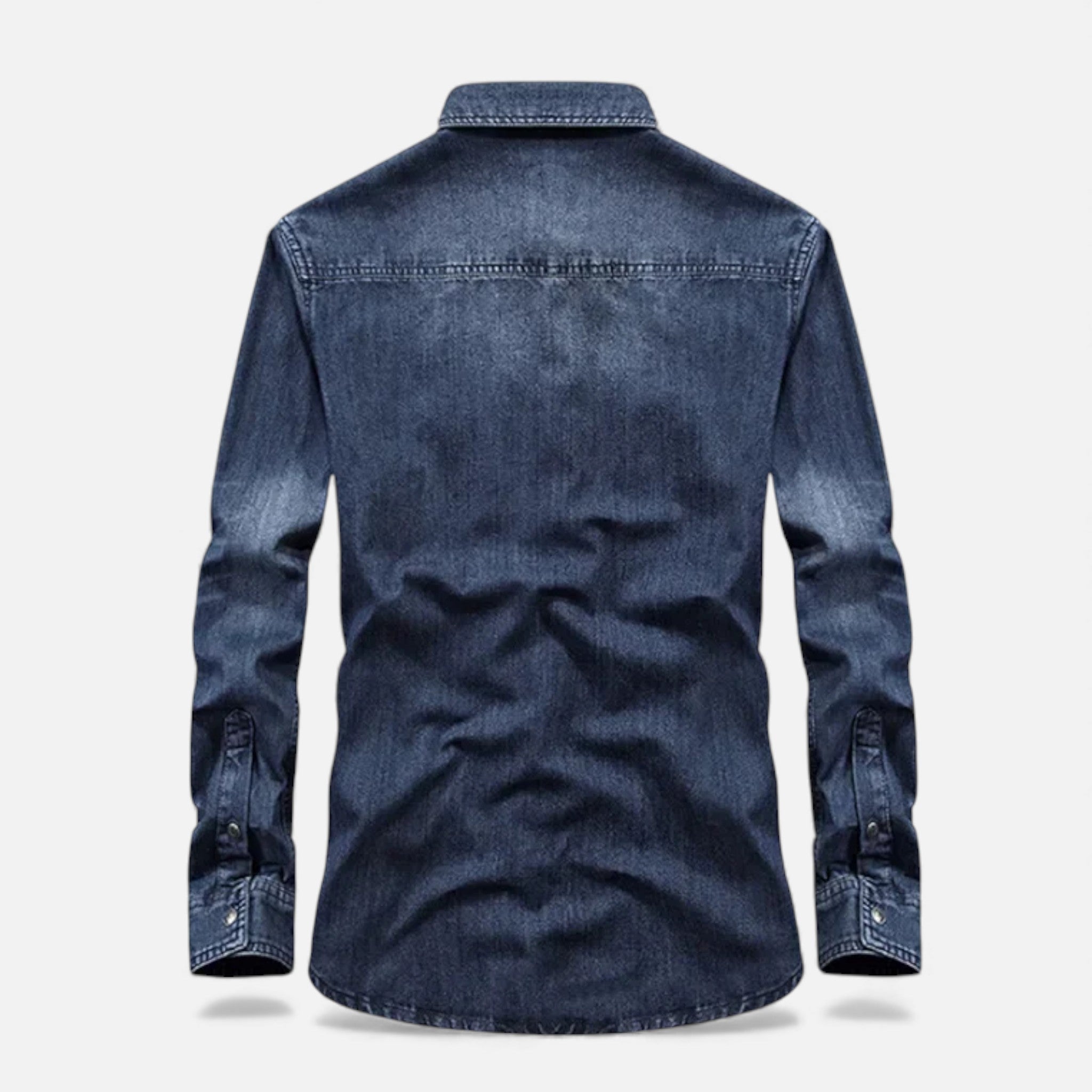 Denimskjorte til Mænd med Afslappet Pasform