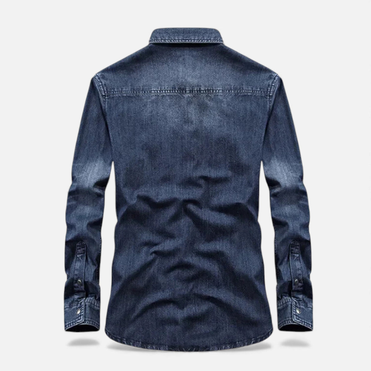 Denimskjorte til Mænd med Afslappet Pasform
