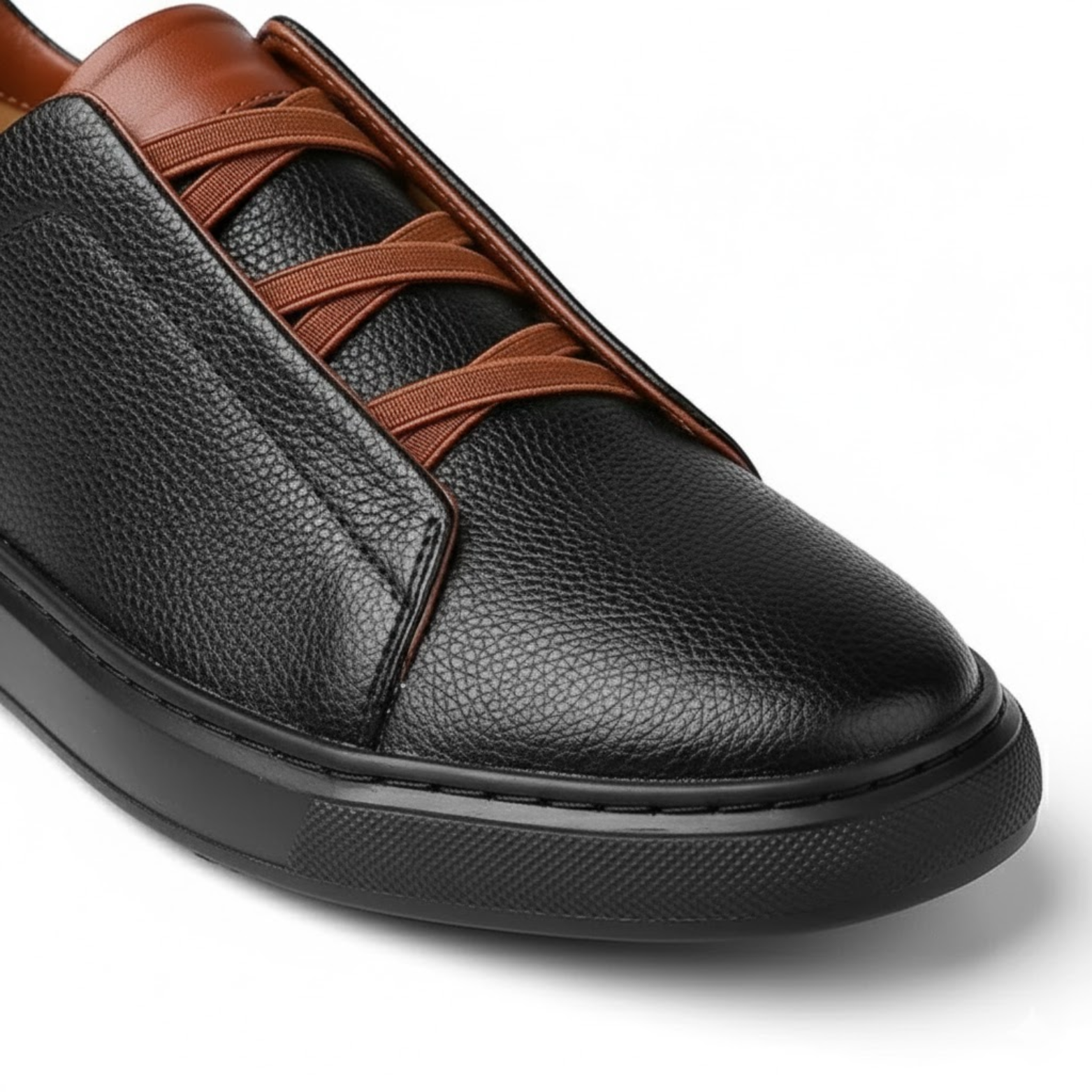 Άνετο Δερμάτινο Slip-On Sneaker για Άντρες