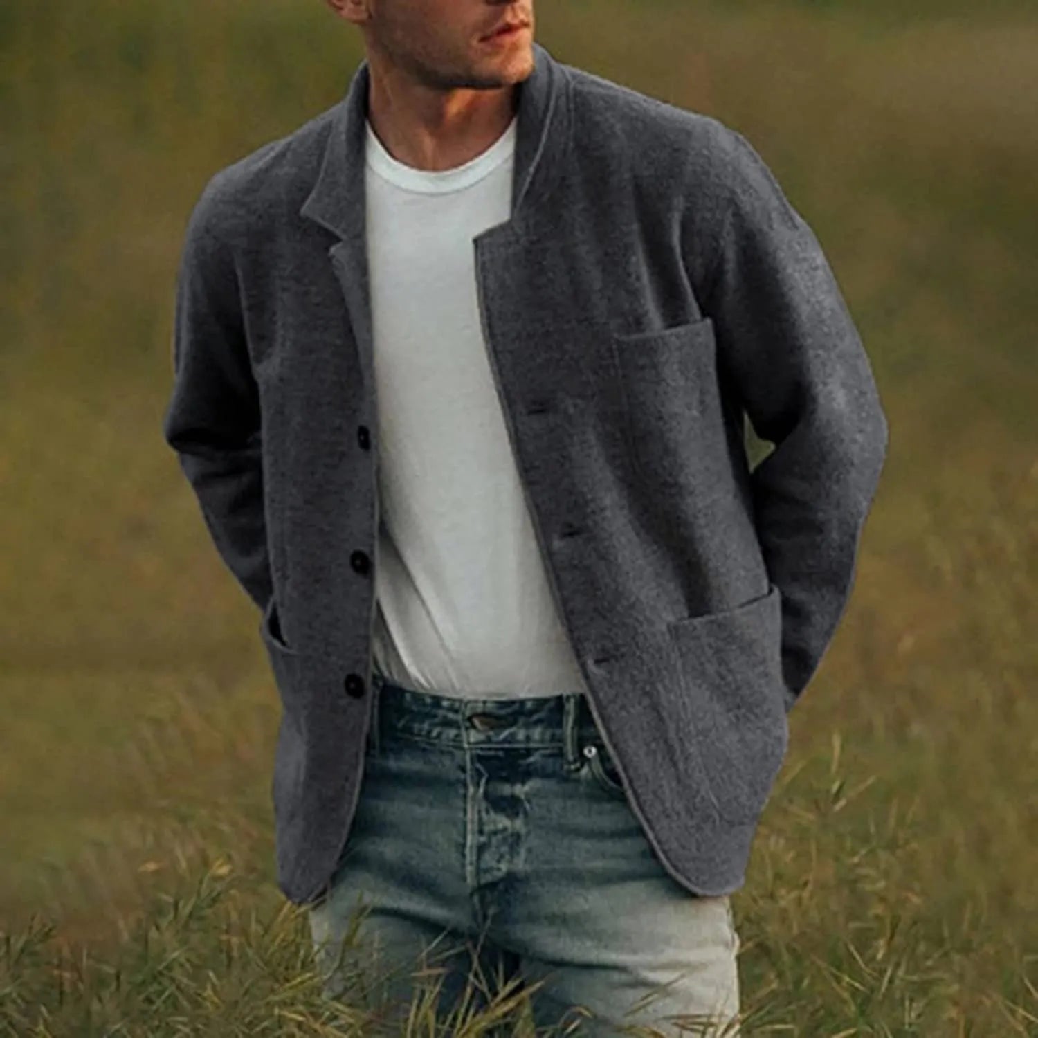 Drune | Klasický ležérní pánský blazer