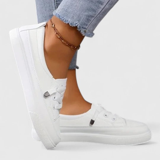 Chic Lave Ortopædiske Hvide Sneakers til Kvinder