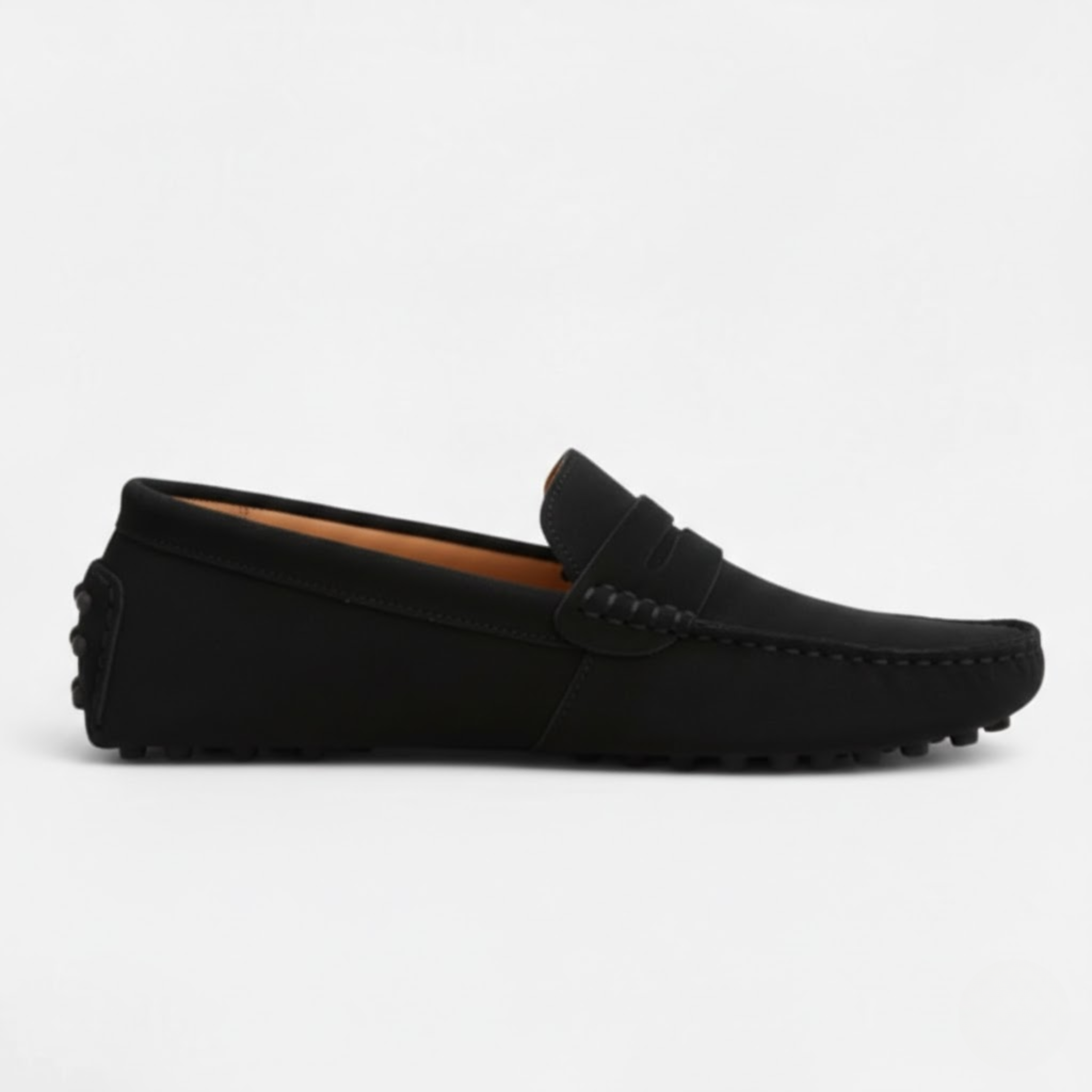 Ανδρικά loafers από γνήσιο σουέτ δέρμα – slip-on παπούτσια οδήγησης, επίπεδα μοκασίνια