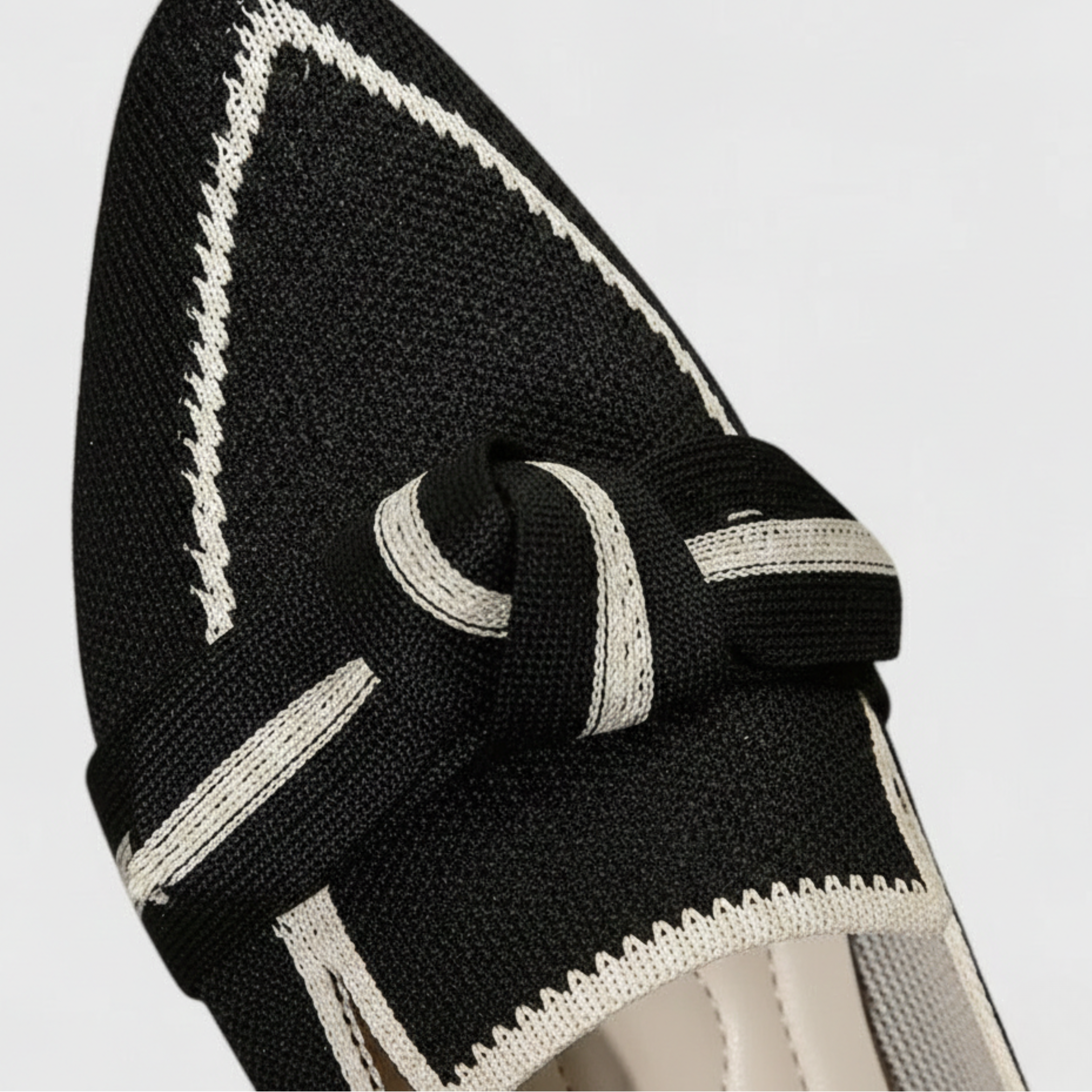 Zapatos ortopédicos de punta estrecha tipo mocasín de punto
