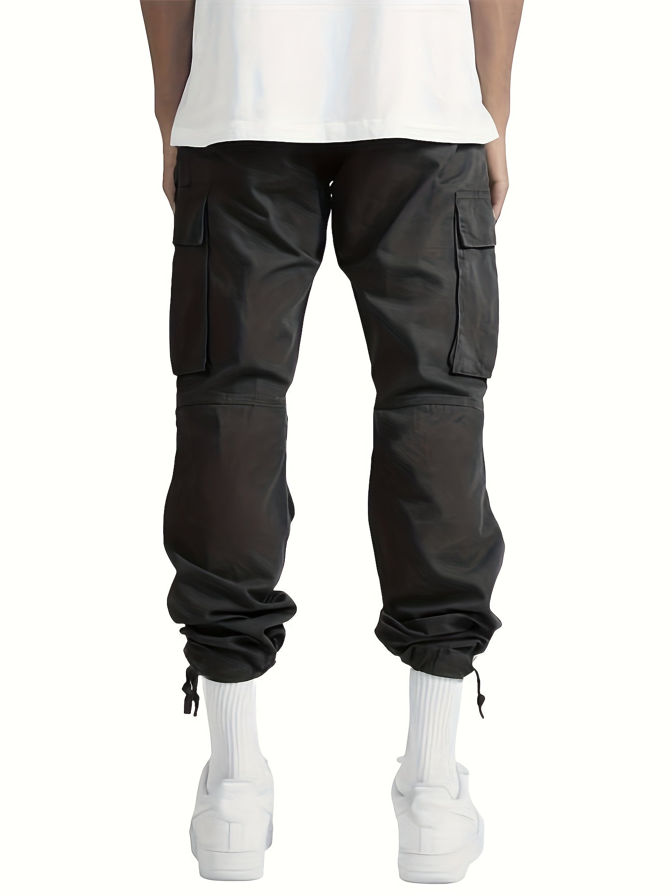 Bellivaro | Herre Oversized Cargo Bukser | Multifunktionelle Lommer Bukser