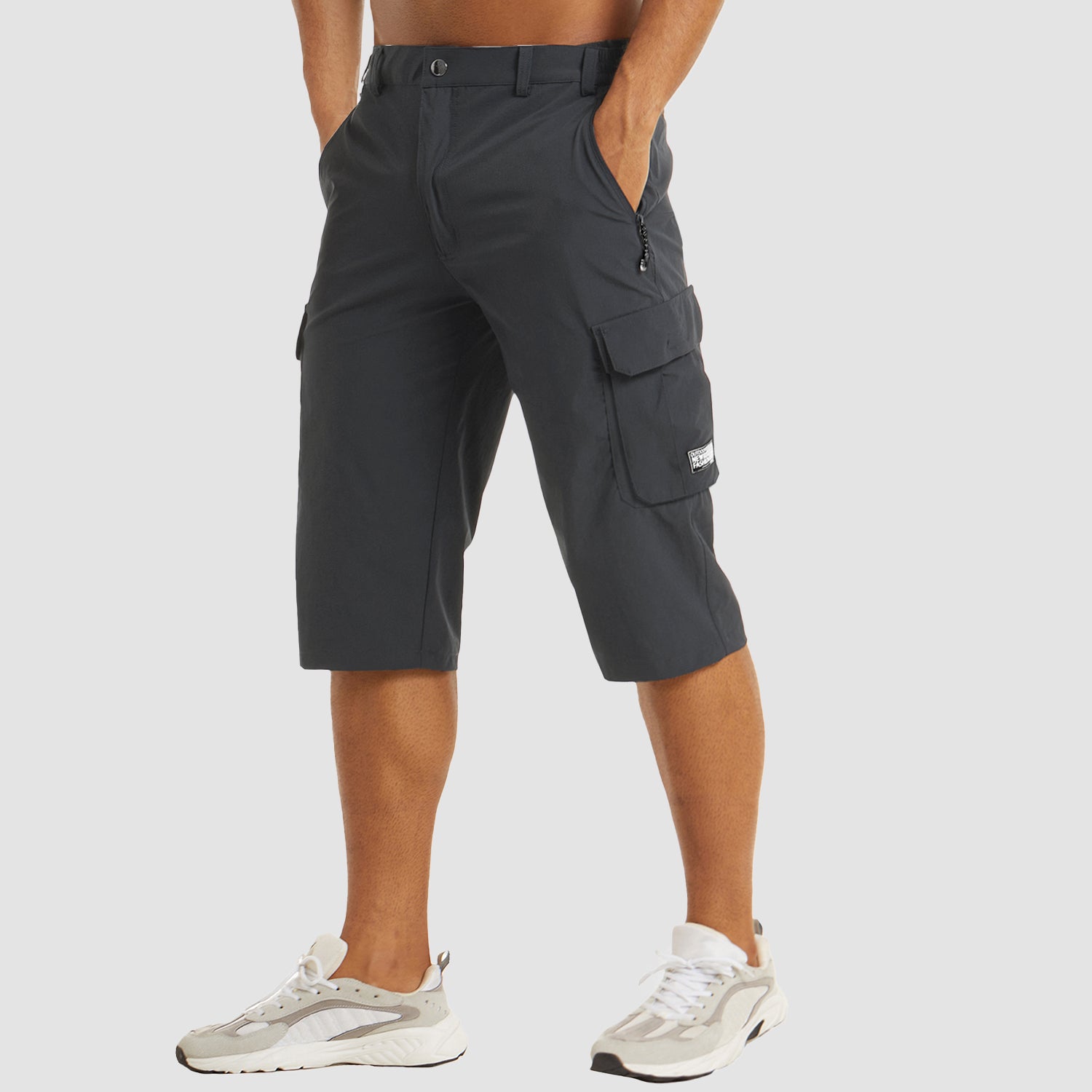 Herre Cargo Shorts – Hurtigtørrende Bomuldsblanding, Multi-Lomme