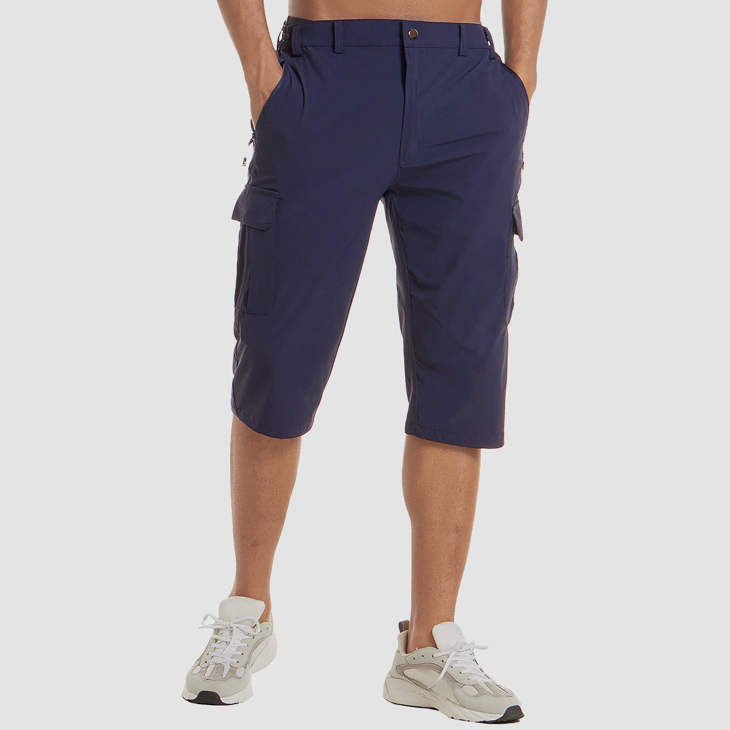 Herre Cargo Shorts – Hurtigtørrende Bomuldsblanding, Multi-Lomme