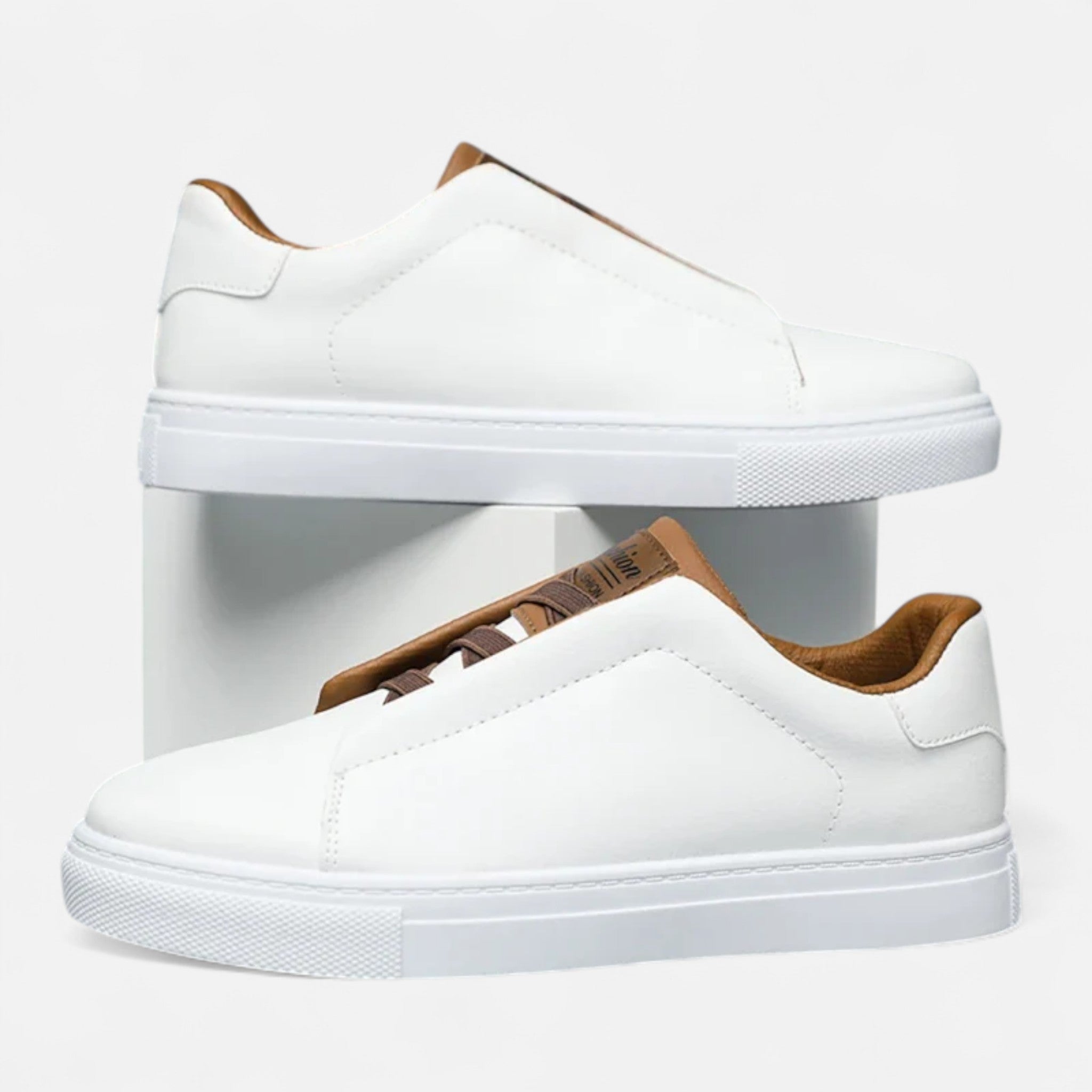 Slip-On Lædersneakers til Herrer