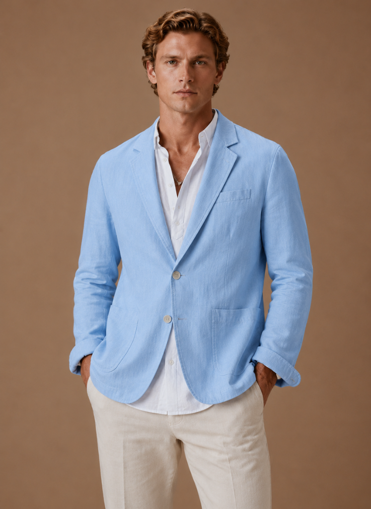 Let Blazer til Mænd med Skræddersyet Smart Casual Pasform