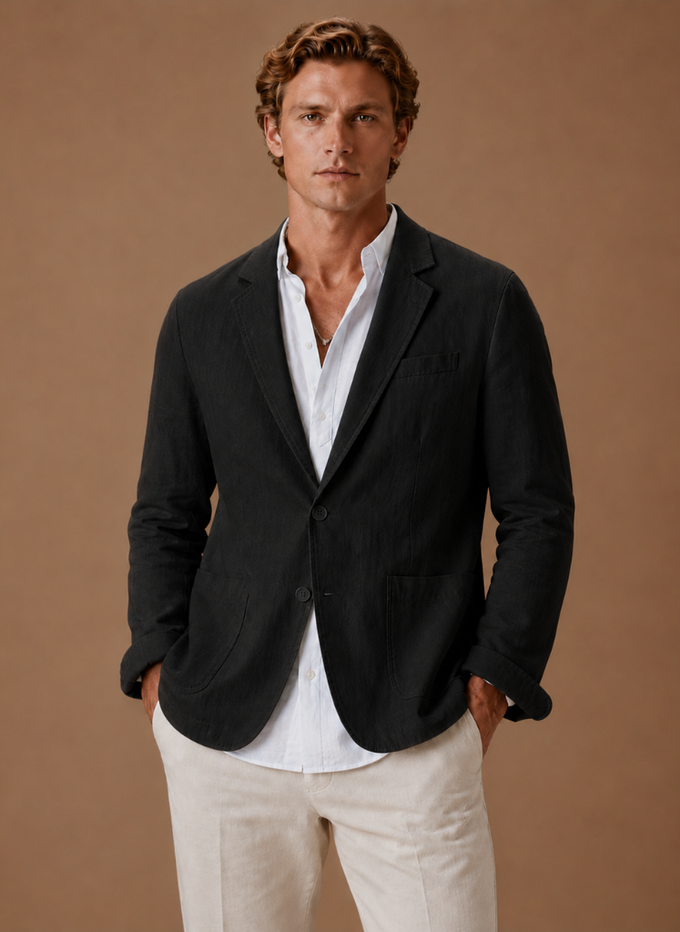 Let Blazer til Mænd med Skræddersyet Smart Casual Pasform