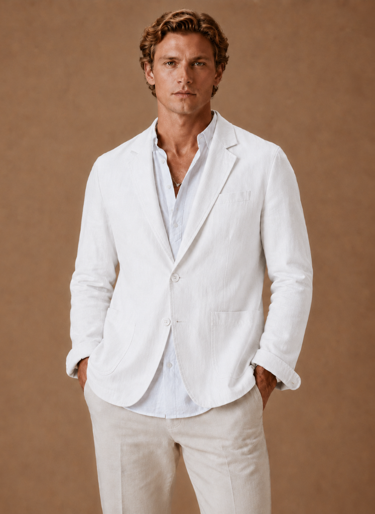 Let Blazer til Mænd med Skræddersyet Smart Casual Pasform
