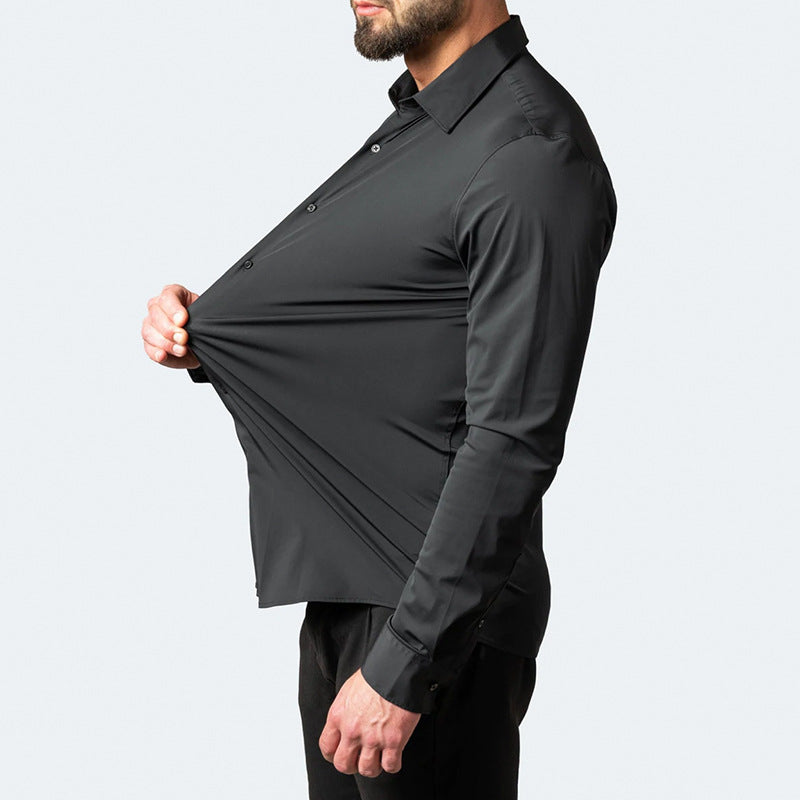 Alexander Anti-Kreuk Stretch Overhemd voor Heren