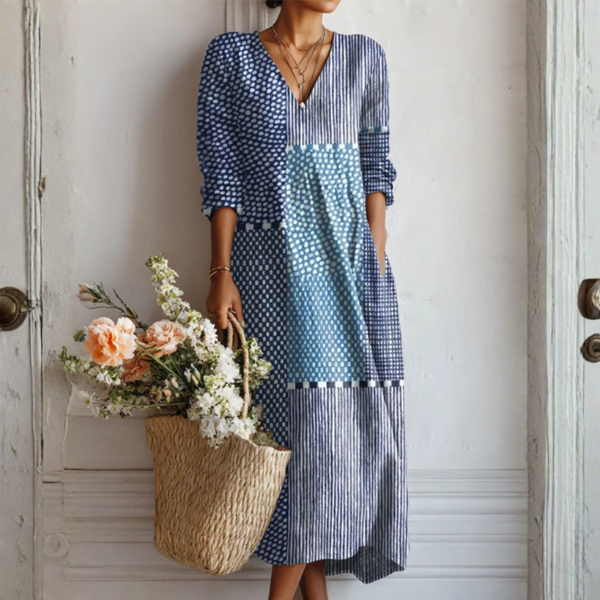 Vestido de linho retro