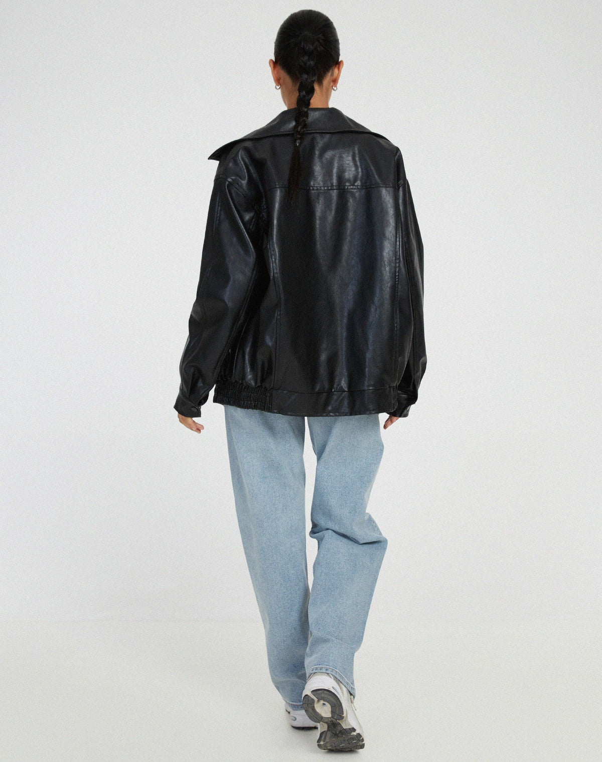 Oversized Leren Jasje voor Dames