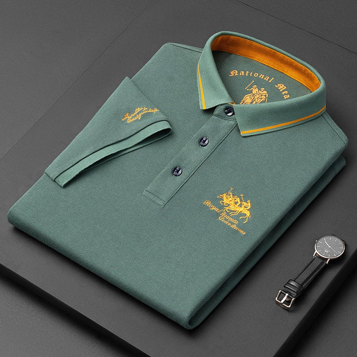 Bellivaro | Elegant og alsidigt herre-polo med knaplukning – perfekt til hverdag og smart-casual