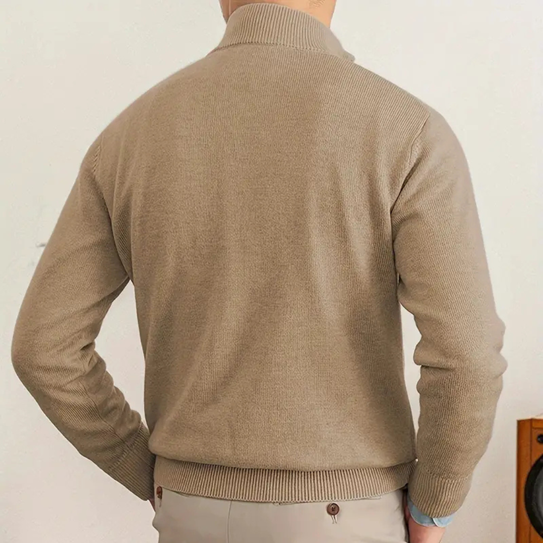 Bellivaro | Herre Half-Zip Sweater Langærmet | Klassisk Komfort & Moderne Pasform