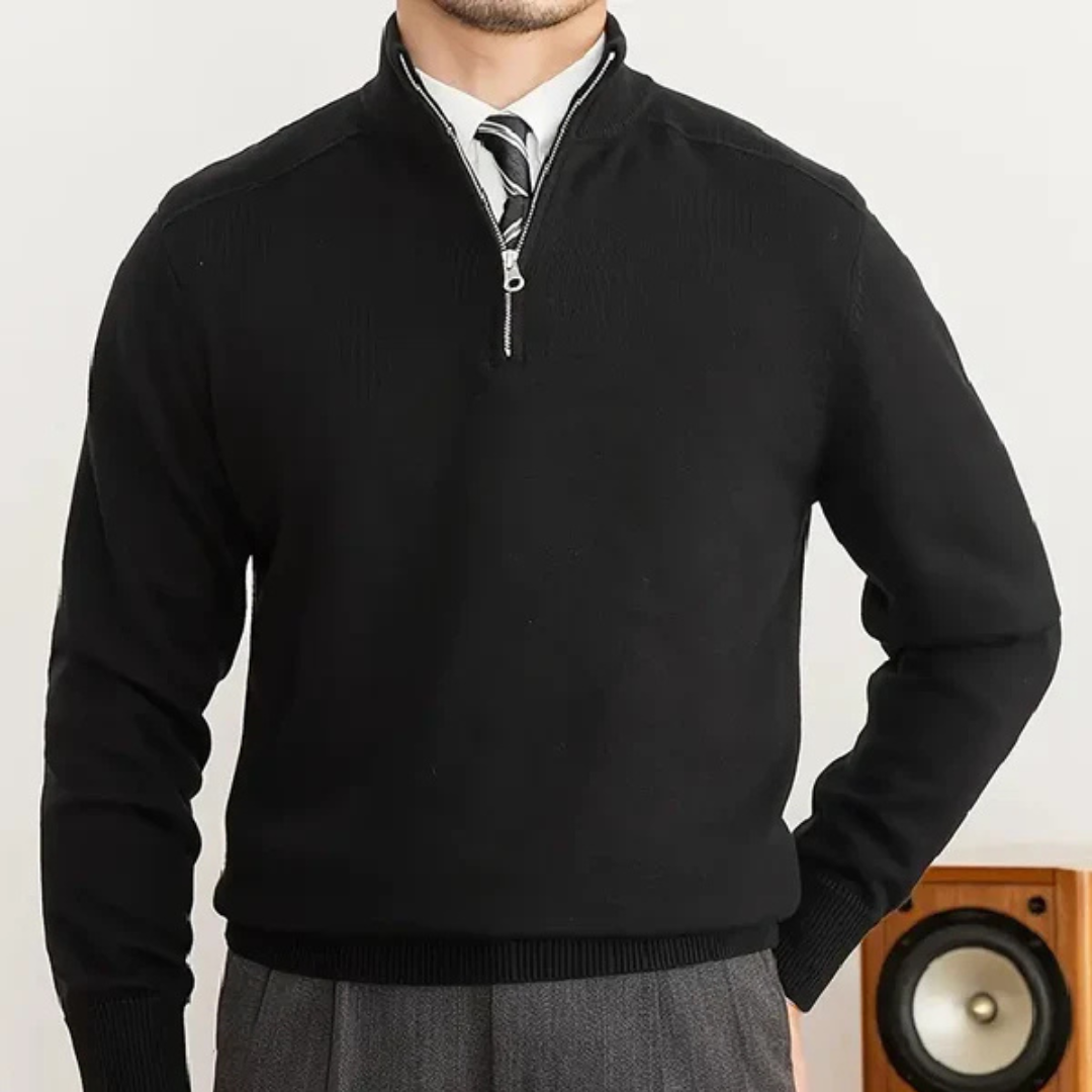 Bellivaro | Herre Half-Zip Sweater Langærmet | Klassisk Komfort & Moderne Pasform