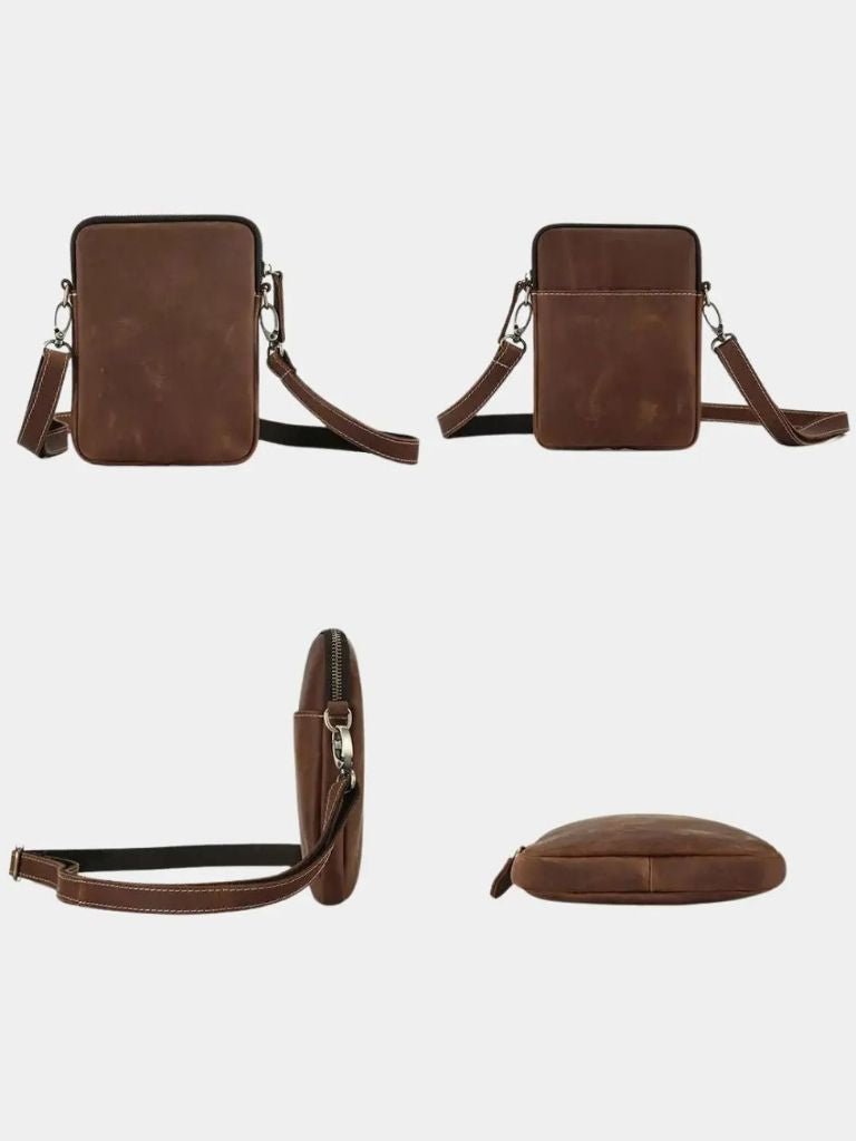 Carl | Minimalistisk Skuldertaske i Læder