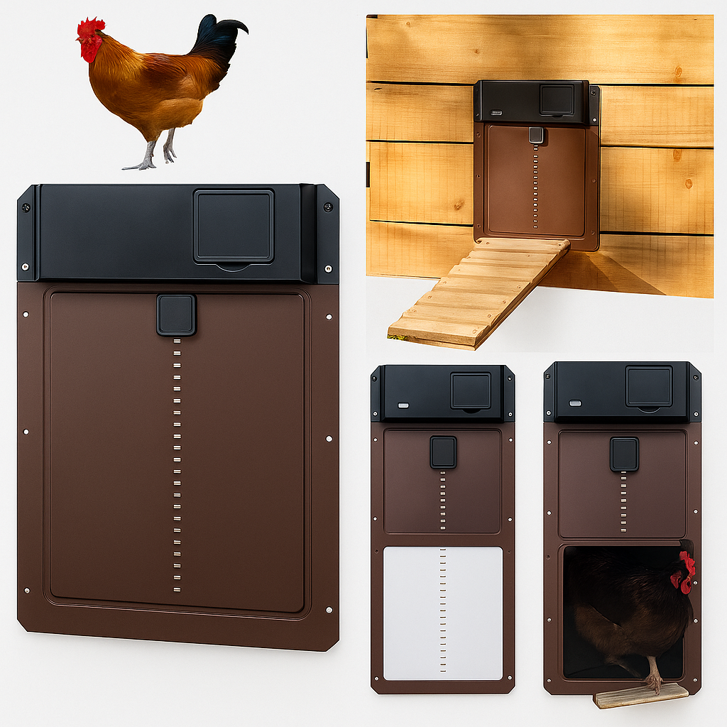 Automatic chicken coop door – Weather-resistant with light sensor