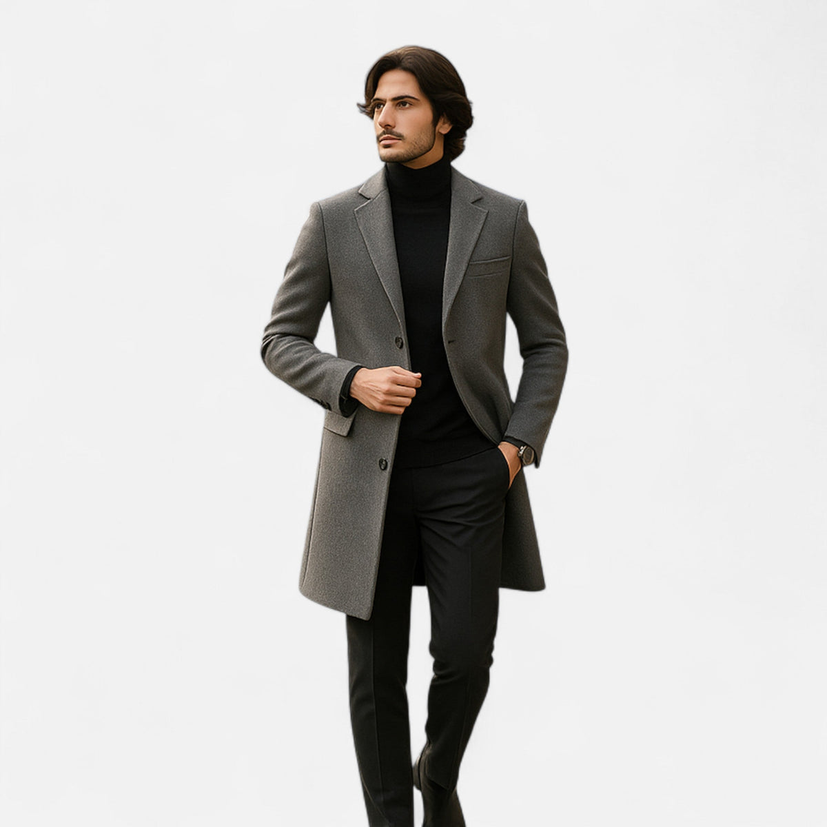 Herre trenchcoat – efterår & vinter – business casual stil