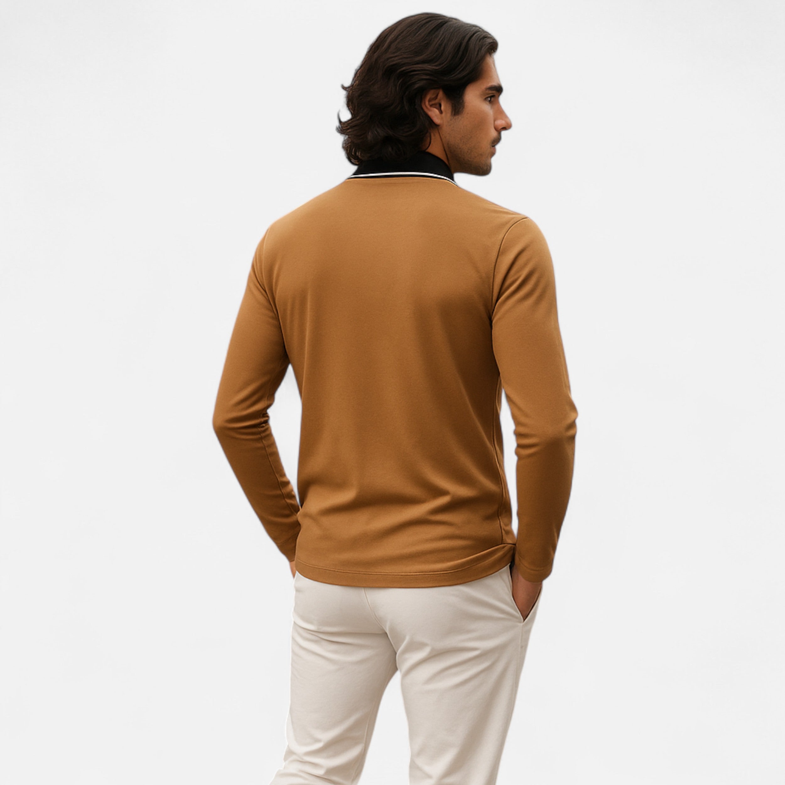Eliaro Moda | Ανδρικό μακρυμάνικο ράγκμπι πόλο – Casual στυλ